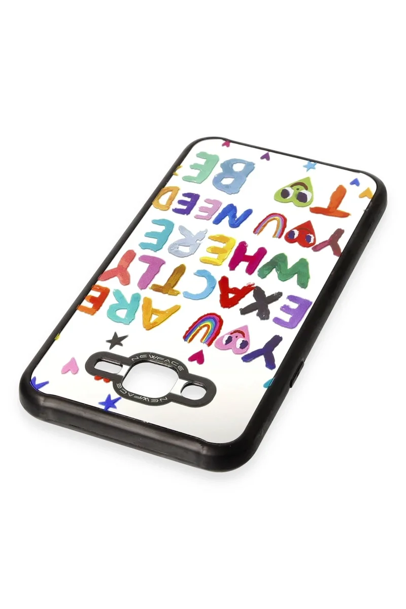 Newface Samsung Galaxy J7 Kılıf Mirror Desenli Kapak - Mirror - 10
