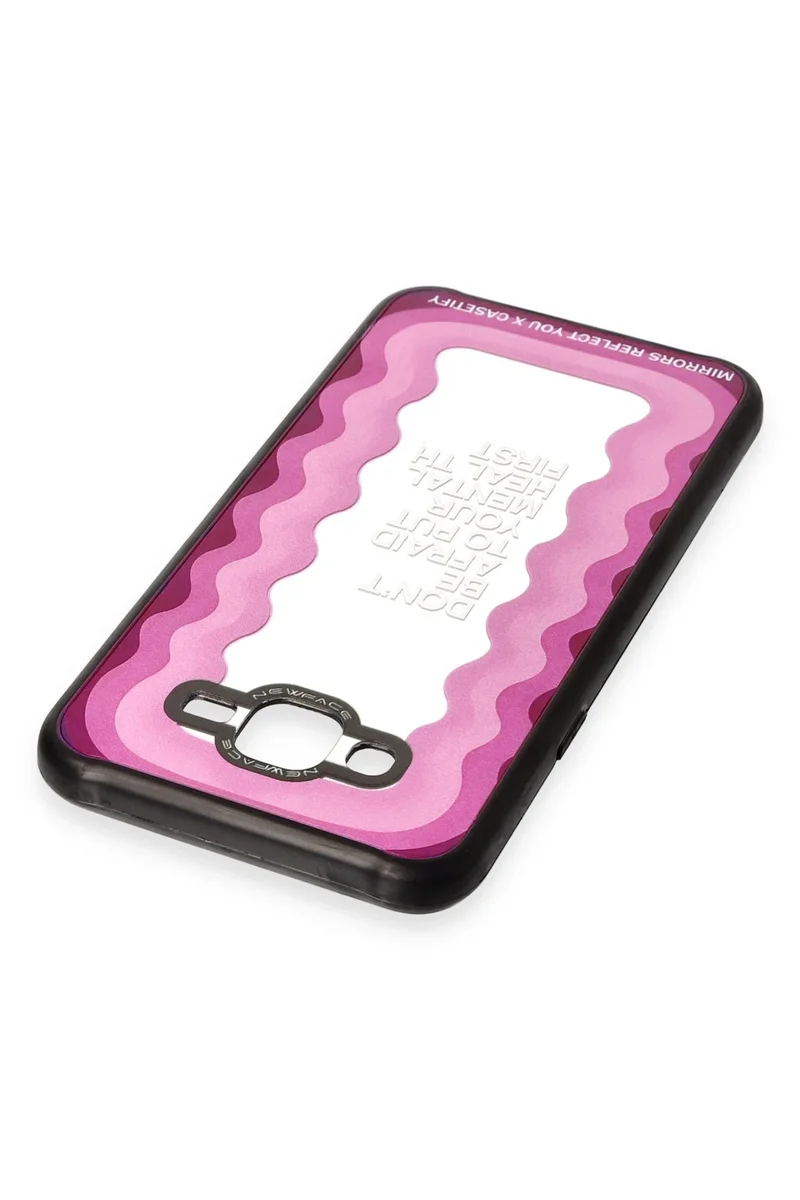 Newface Samsung Galaxy J7 Kılıf Mirror Desenli Kapak - Mirror - 11