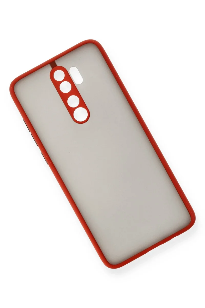 Newface Xiaomi Redmi Note 8 Pro Kılıf Montreal Silikon Kapak - Kırmızı