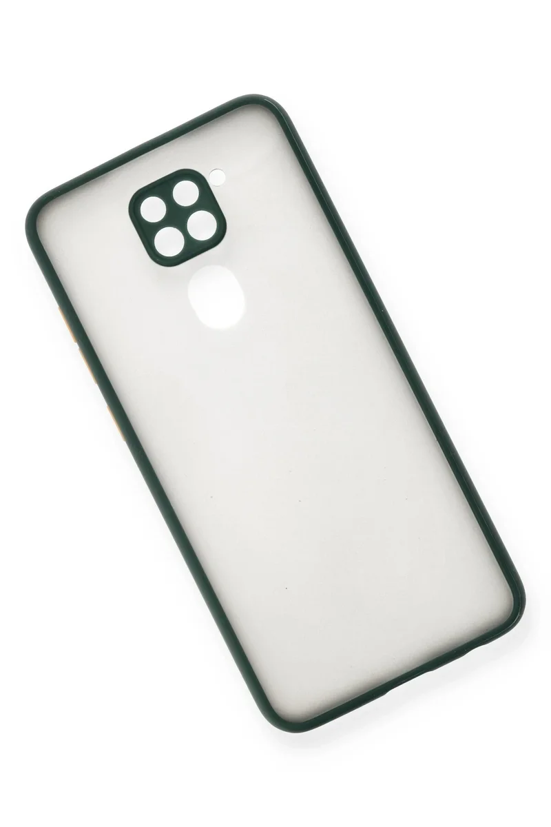 Newface Xiaomi Redmi Note 9 Kılıf Montreal Silikon Kapak - Yeşil
