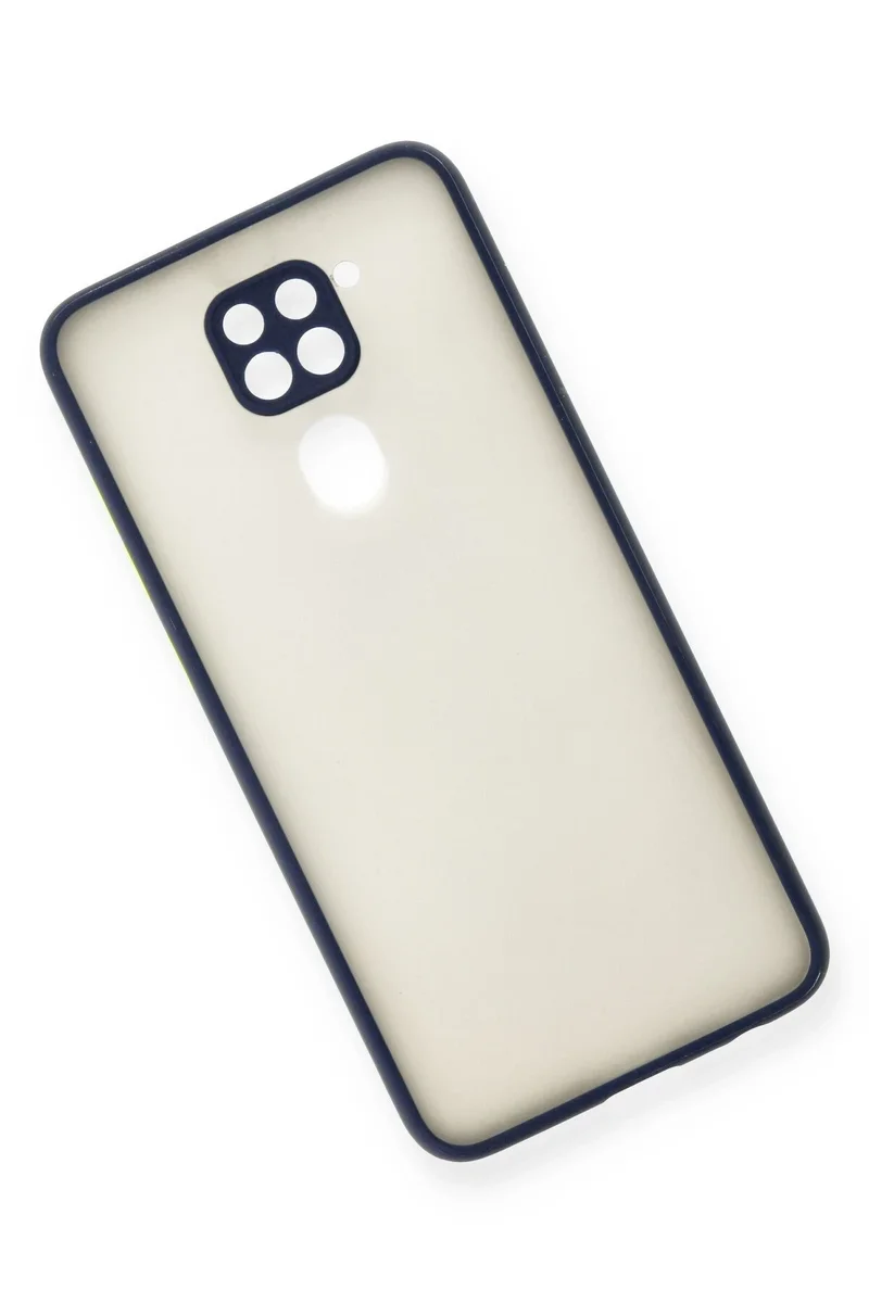 Newface Xiaomi Redmi Note 9 Kılıf Montreal Silikon Kapak - Lacivert