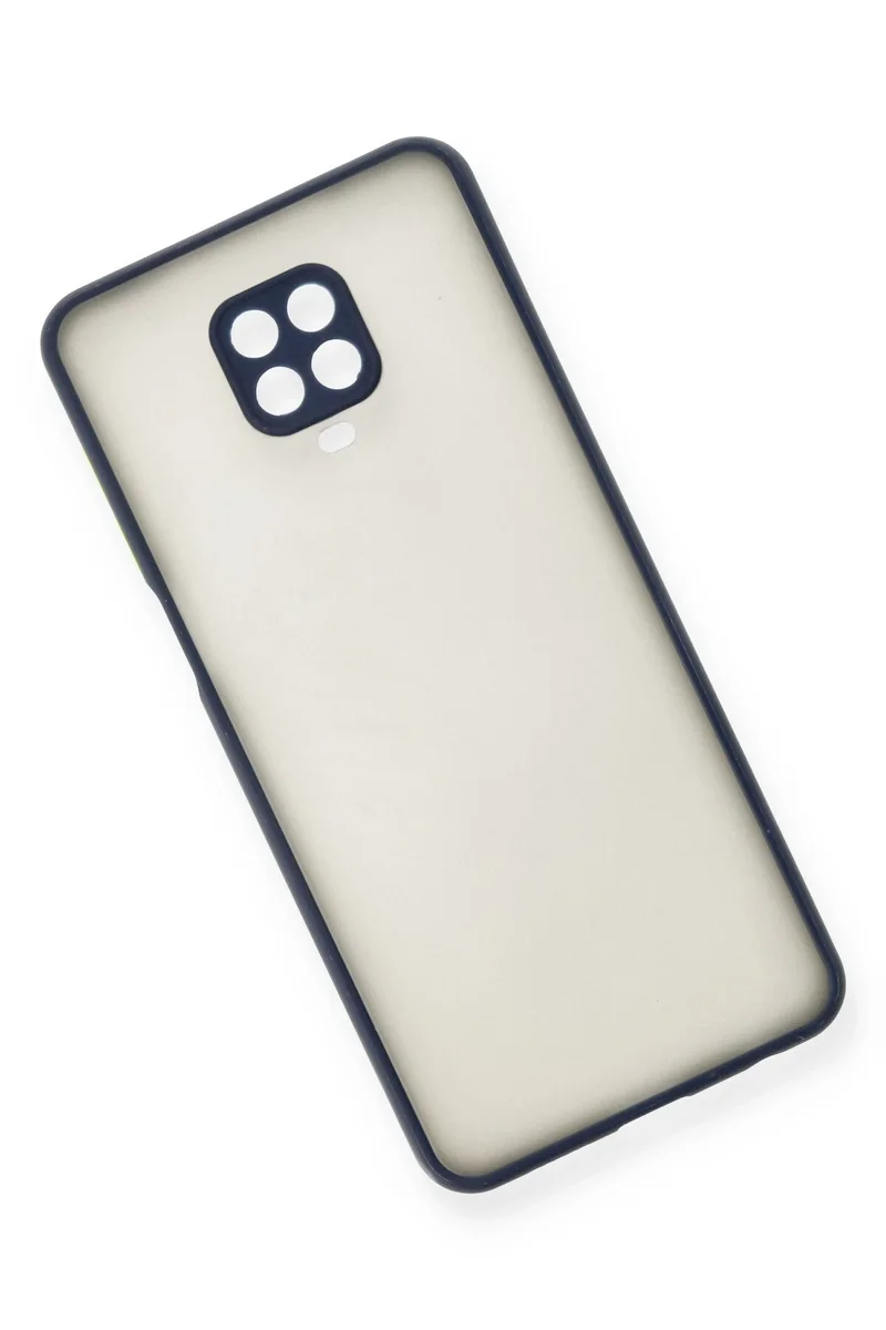 Newface Xiaomi Redmi Note 9 Pro Kılıf Montreal Silikon Kapak - Lacivert