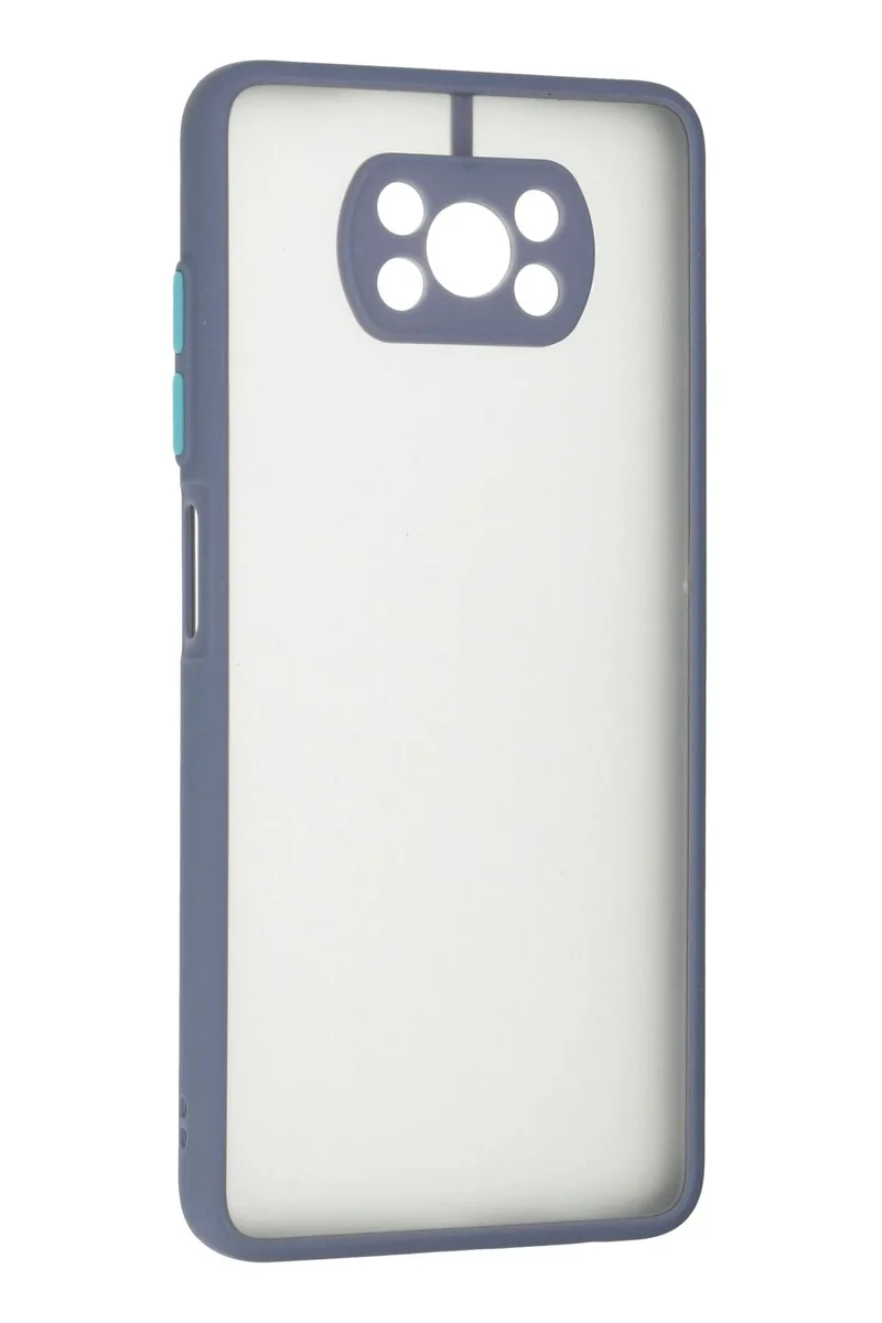 Newface Xiaomi Pocophone X3 Kılıf Montreal Silikon Kapak - Gri