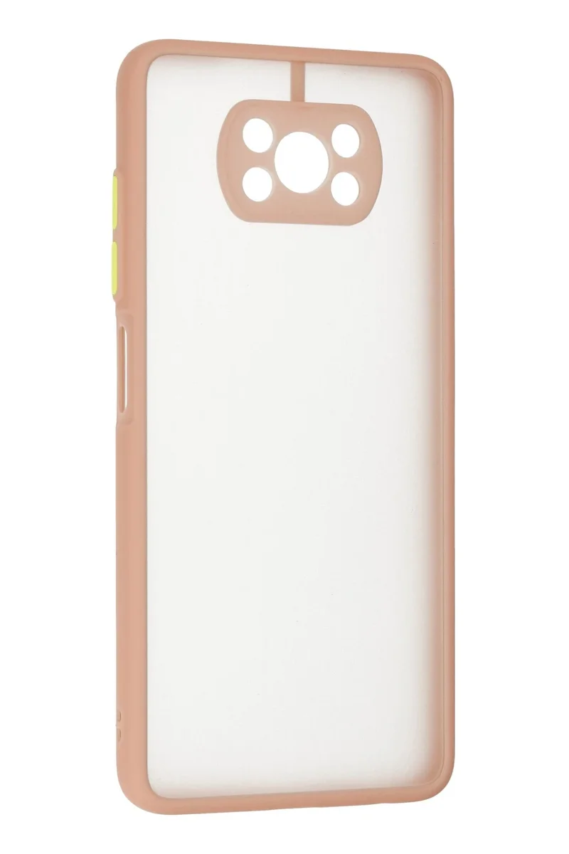 Newface Xiaomi Pocophone X3 Kılıf Montreal Silikon Kapak - Pembe