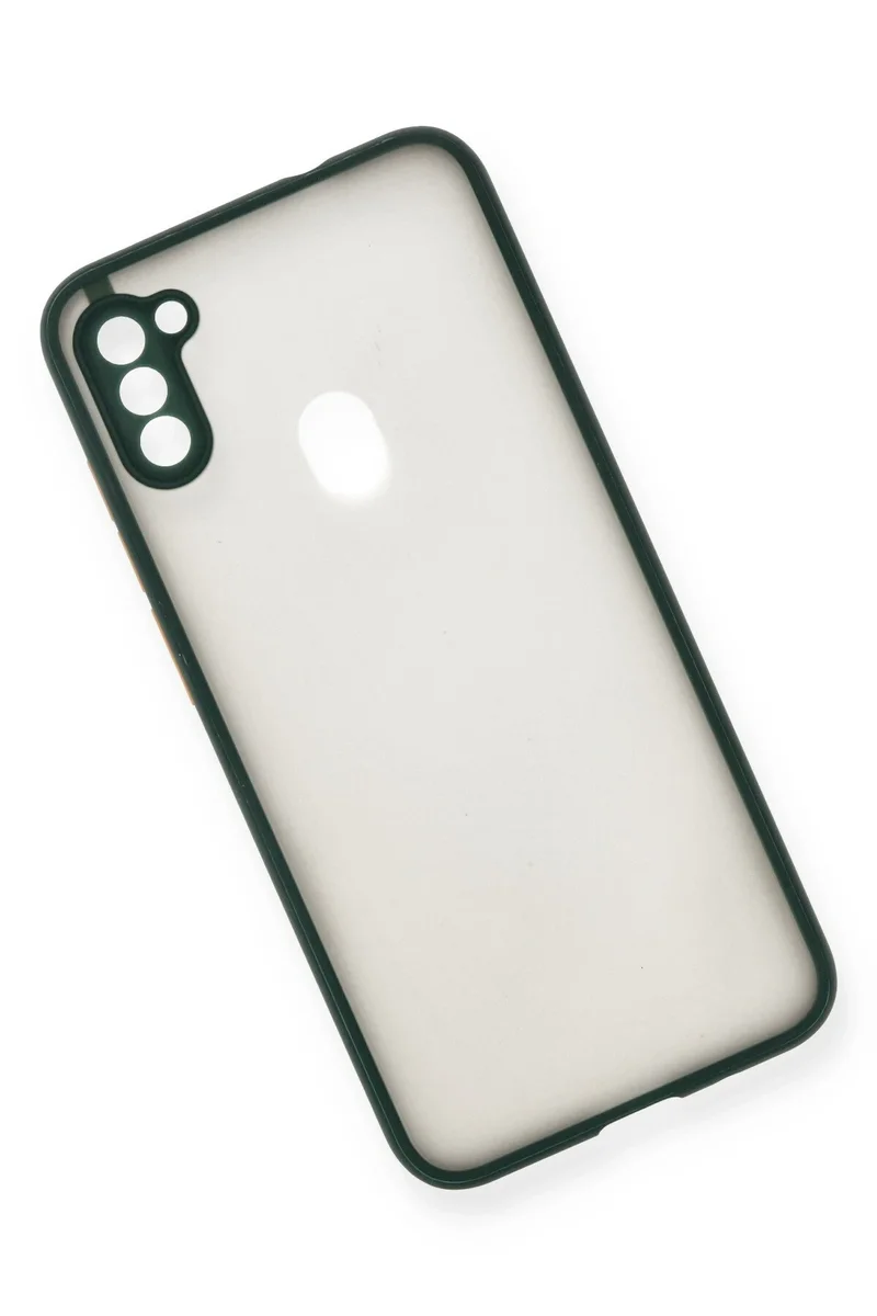 Newface Samsung Galaxy A11 Kılıf Montreal Silikon Kapak - Yeşil