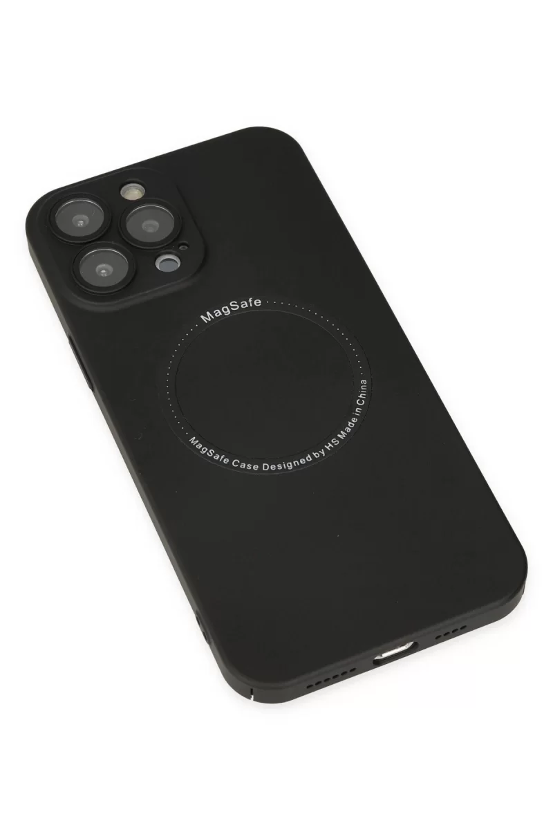 Newface iPhone 13 Pro Kılıf Jack Magneticsafe Lens Silikon - Siyah
