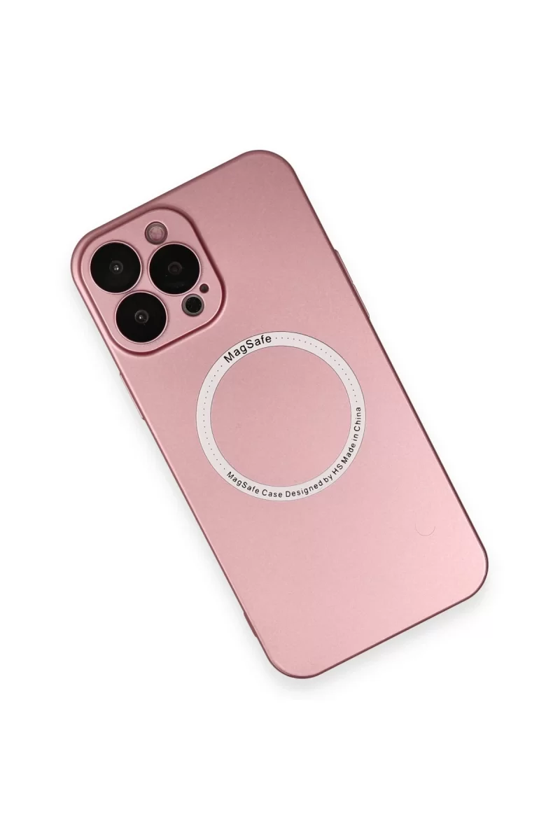 Newface iPhone 13 Pro Kılıf Jack Magneticsafe Lens Silikon - Rose Gold