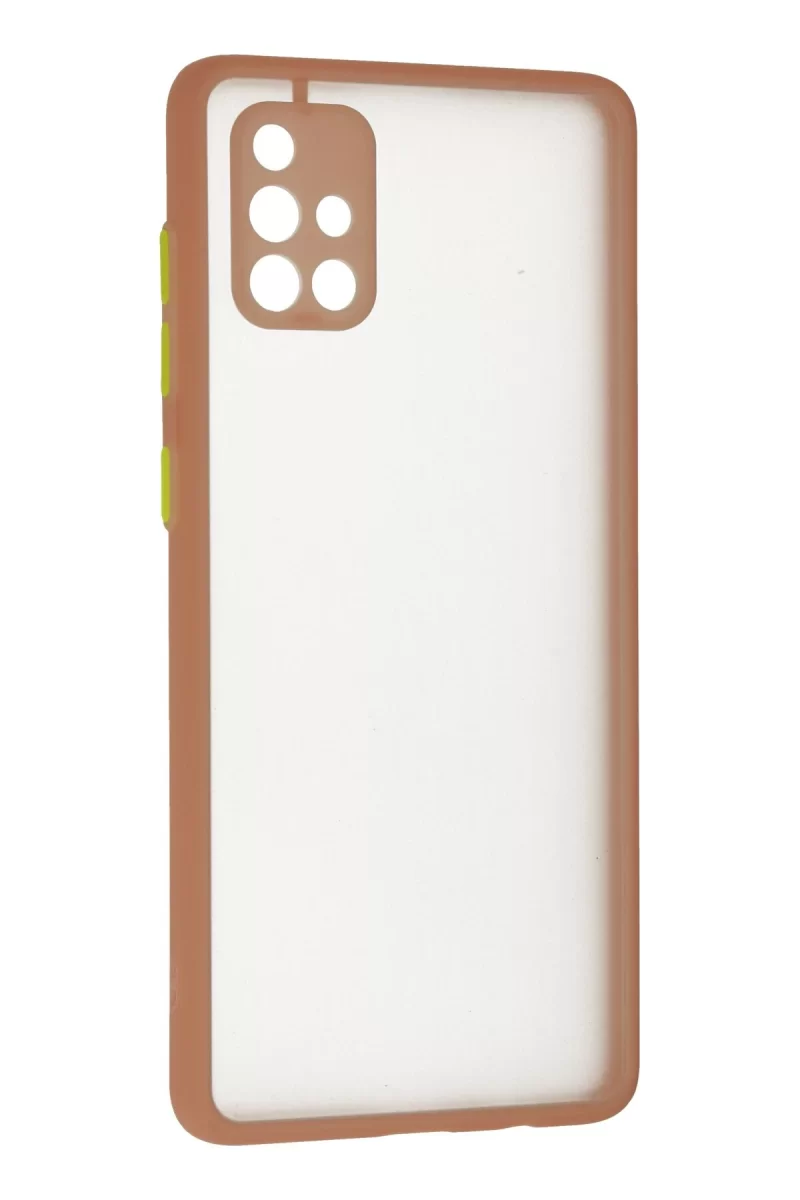 Newface Samsung Galaxy A71 Kılıf Montreal Silikon Kapak - Pembe