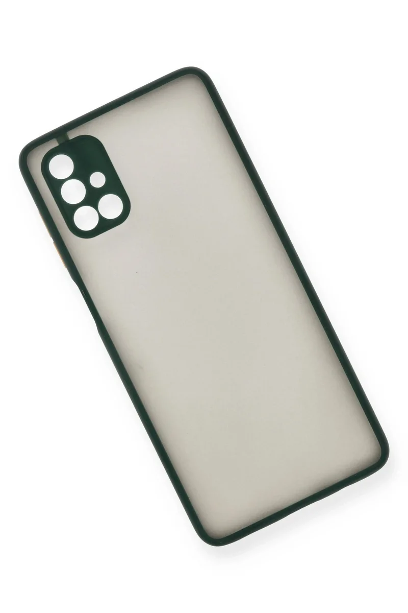 Newface Samsung Galaxy M51 Kılıf Montreal Silikon Kapak - Yeşil