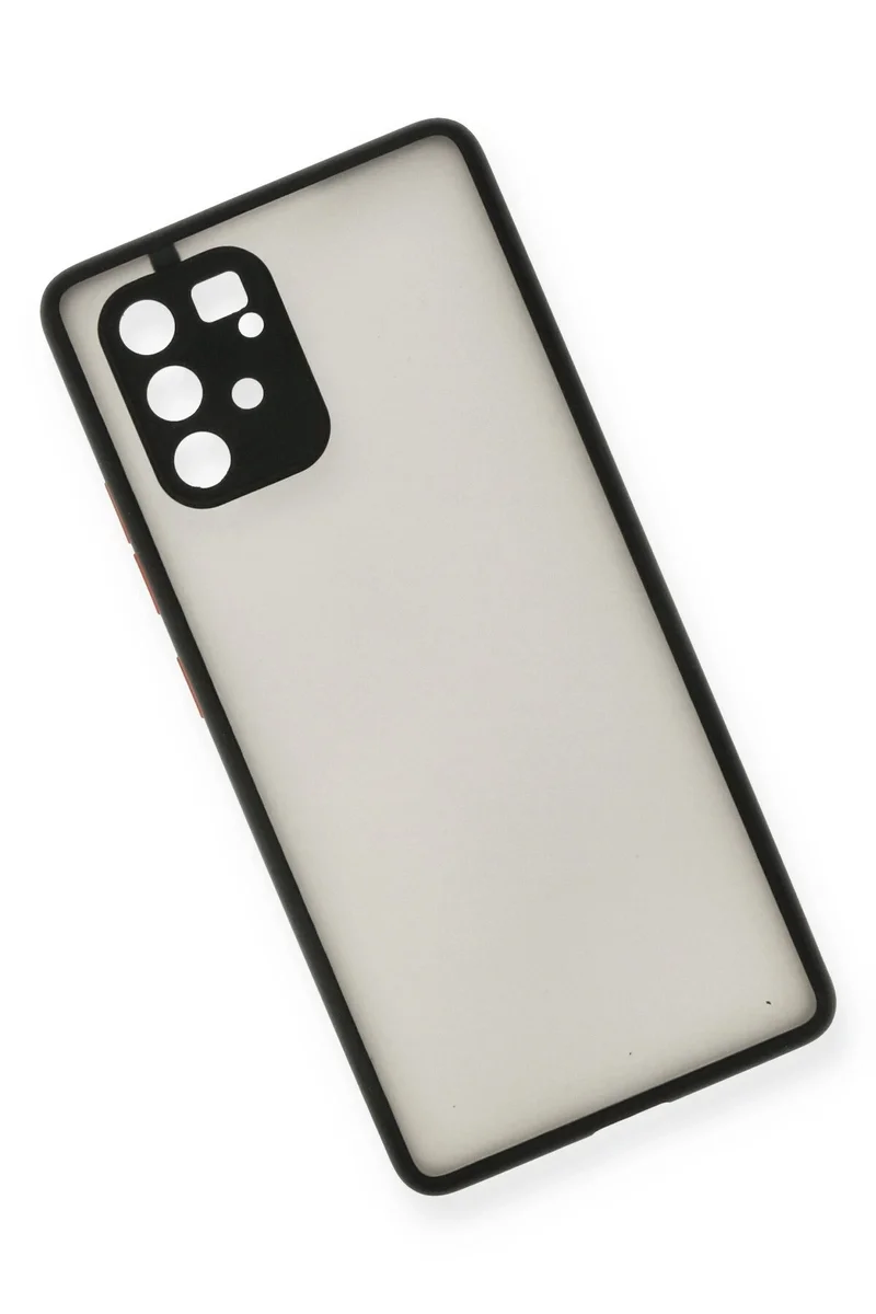 Newface Samsung Galaxy A91 / S10 Lite Kılıf Montreal Silikon Kapak - Siyah