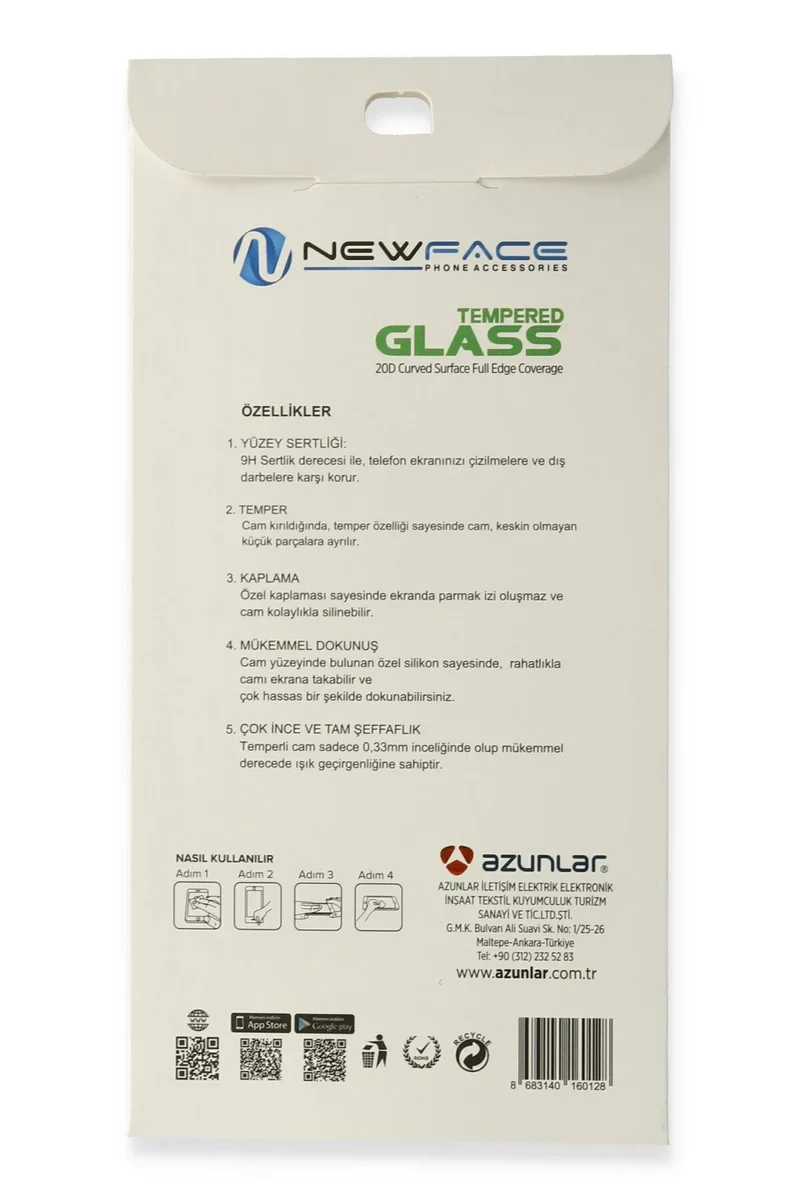 Newface Samsung Galaxy M33 20D Premium Cam Ekran Koruyucu