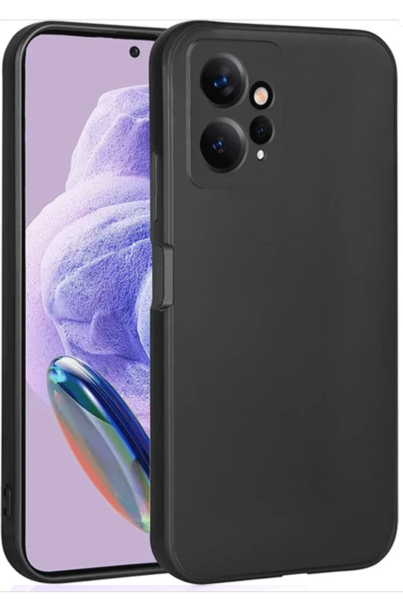 Newface Xiaomi Redmi Note 12 4G Kılıf First Silikon - Siyah