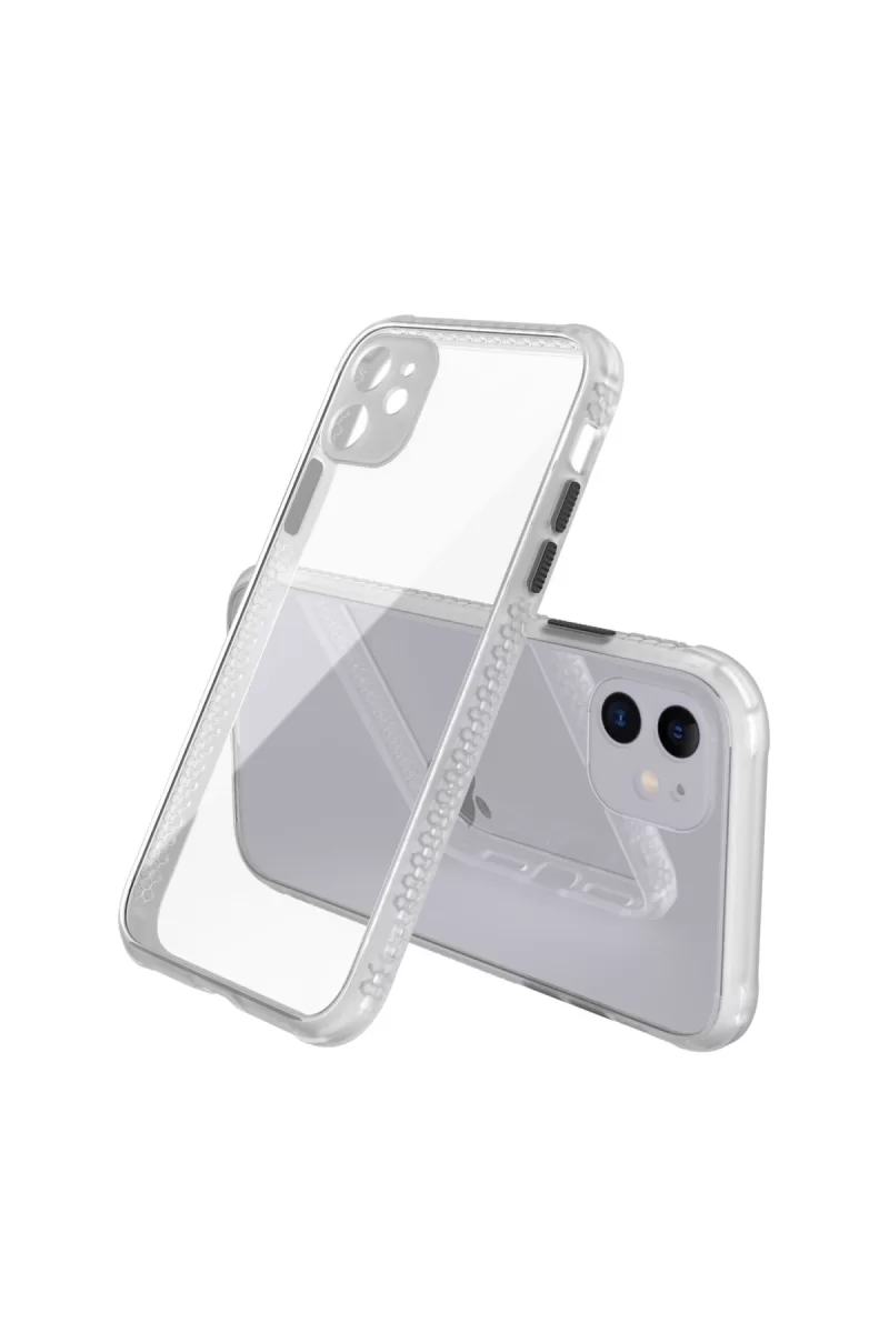 Newface iPhone 12 Kılıf Miami Şeffaf Silikon - Şeffaf