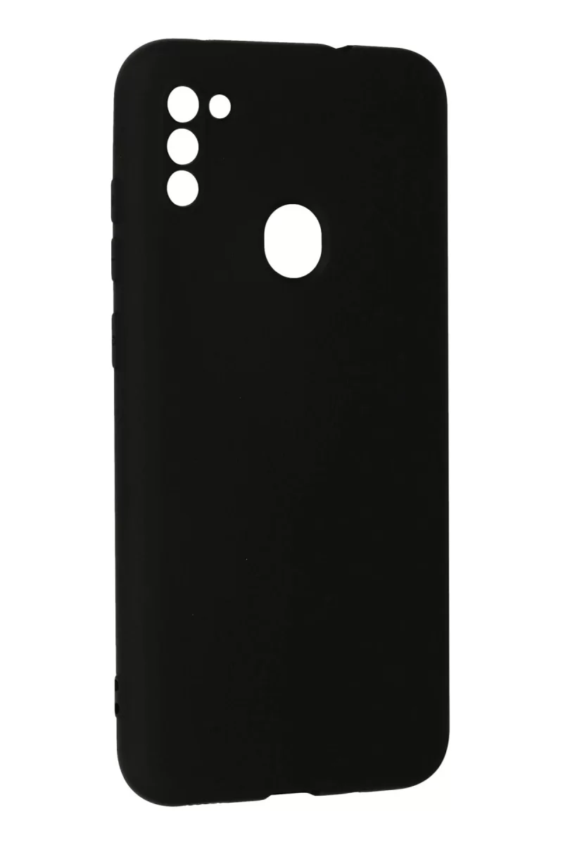 Newface Samsung Galaxy A11 Kılıf Nano içi Kadife Silikon - Siyah