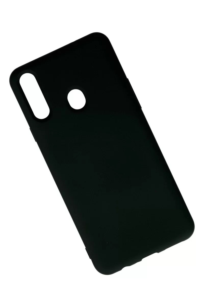 Newface Samsung Galaxy A20S Kılıf Nano içi Kadife Silikon - Siyah