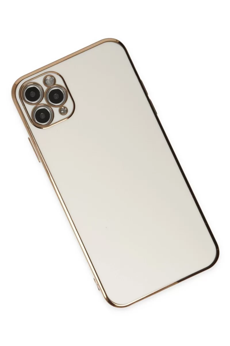 Newface iPhone 11 Pro Max Kılıf Volet Silikon - Beyaz