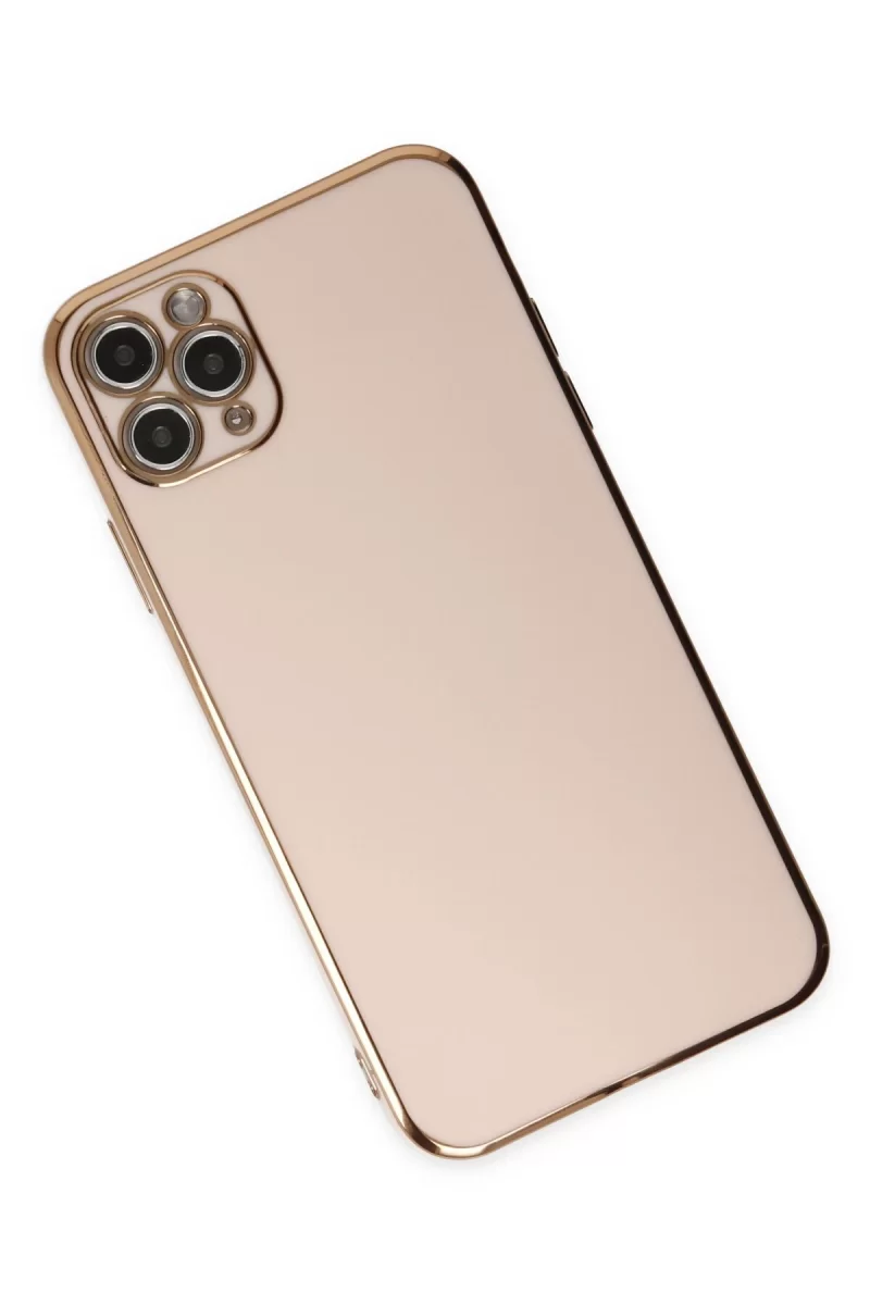 Newface iPhone 11 Pro Max Kılıf Volet Silikon - Pembe
