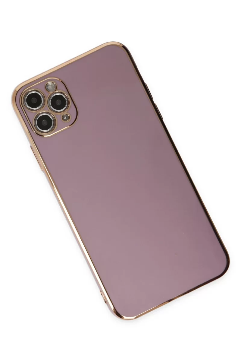 Newface iPhone 11 Pro Max Kılıf Volet Silikon - Mor