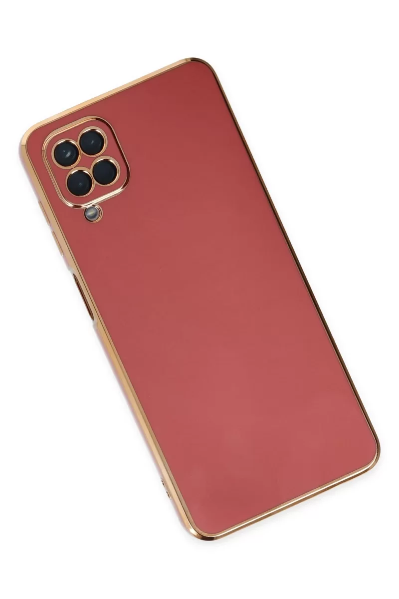 Newface Samsung Galaxy A12 Kılıf Volet Silikon - Kırmızı