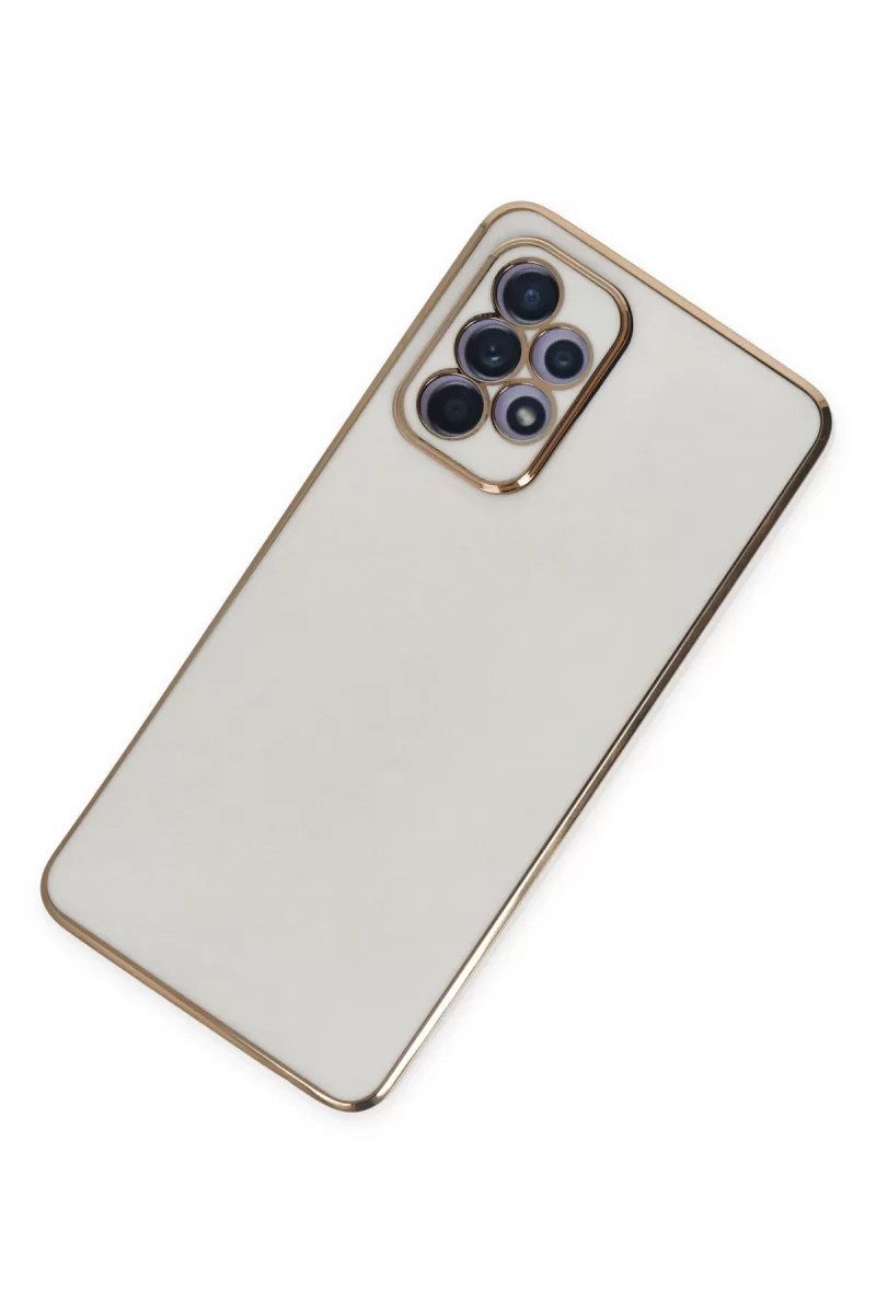 Newface Samsung Galaxy A52 Kılıf Volet Silikon - Beyaz