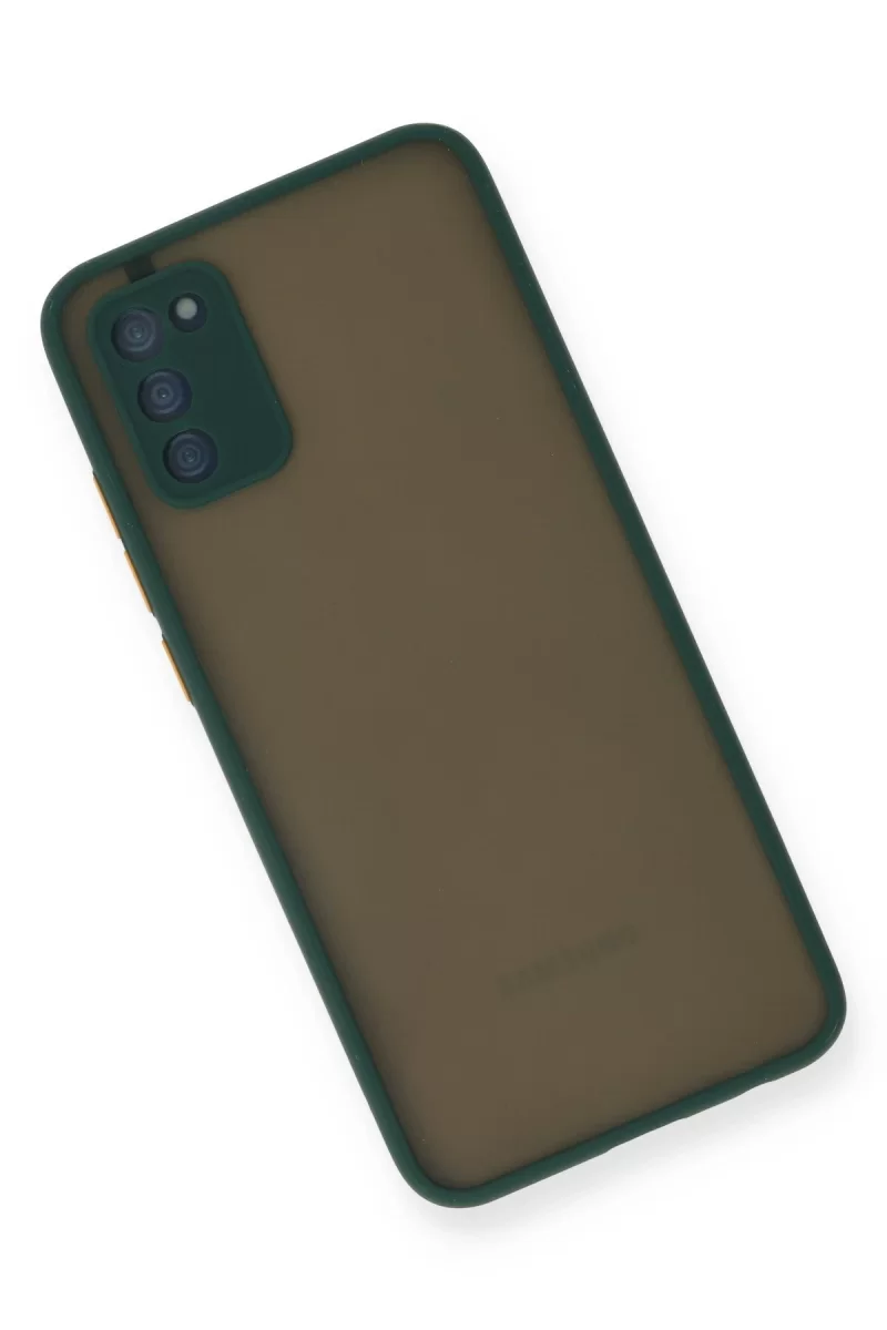 Newface Samsung Galaxy A02S Kılıf Montreal Silikon Kapak - Yeşil