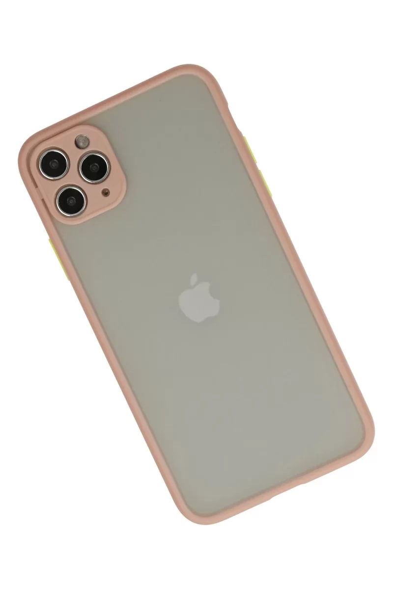 Newface iPhone 12 Pro Kılıf Montreal Silikon Kapak - Pembe