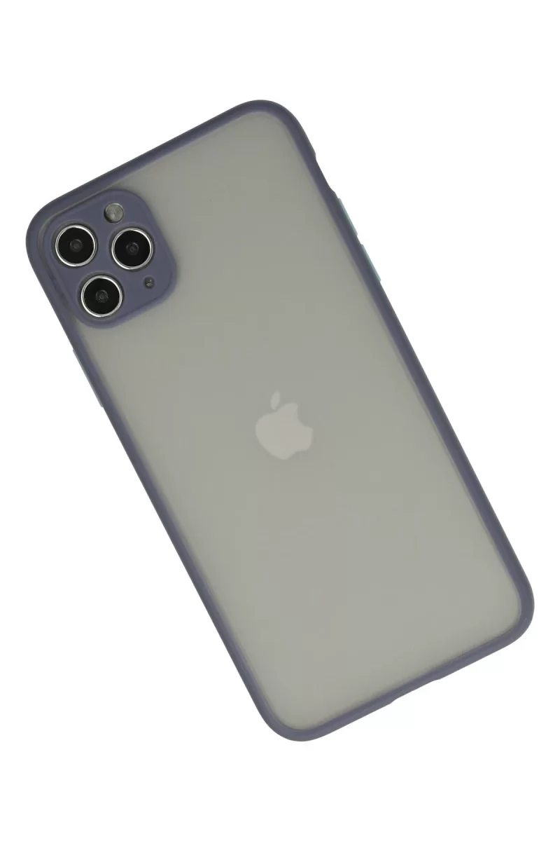 Newface iPhone 12 Pro Max Kılıf Montreal Silikon Kapak - Gri