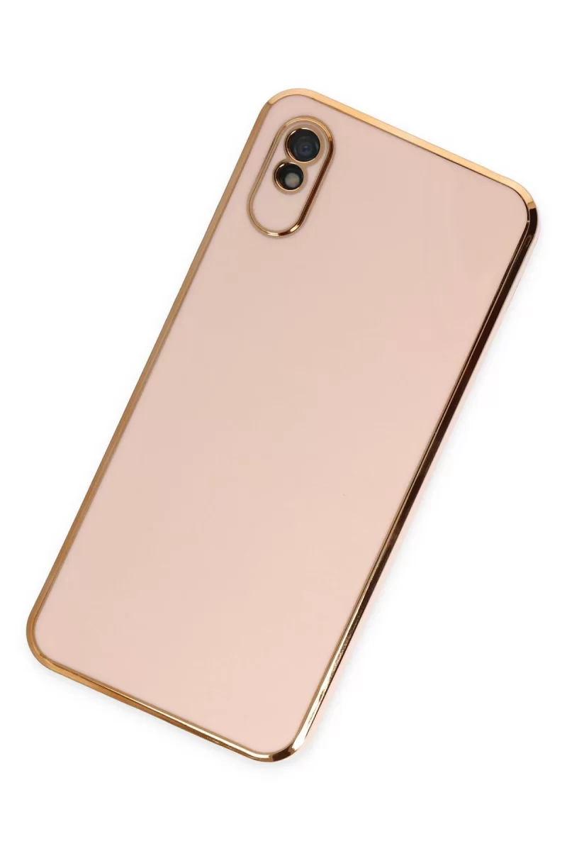 Newface Xiaomi Redmi 9A Kılıf Volet Silikon - Pembe