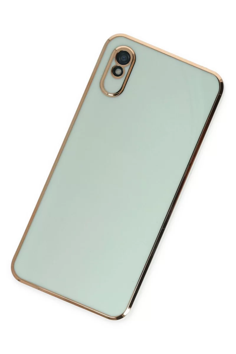 Newface Xiaomi Redmi 9A Kılıf Volet Silikon - Açık Yeşil