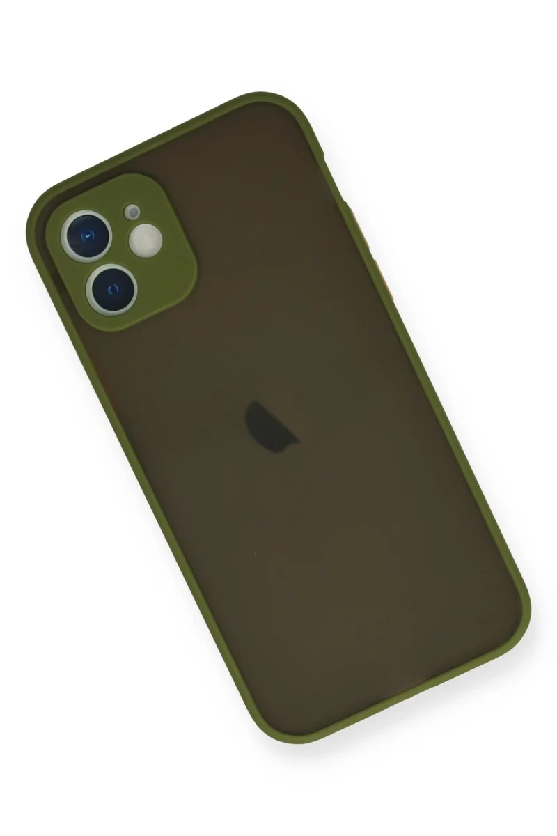 Newface iPhone 12 Mini Kılıf Montreal Silikon Kapak - Açık Yeşil