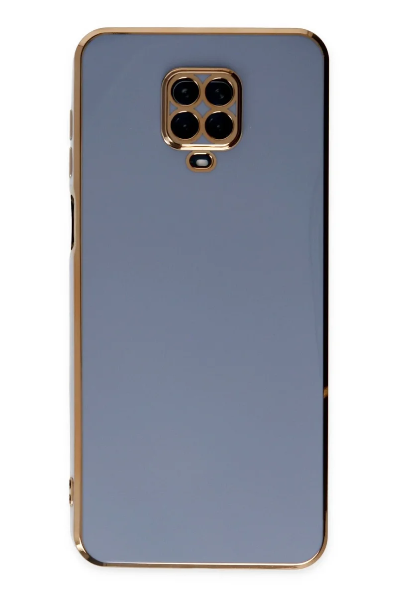 Newface Xiaomi Redmi Note 9 Pro Kılıf Volet Silikon - Mavi