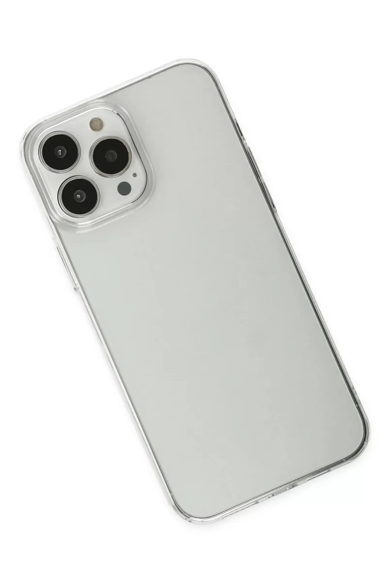 Newface iPhone 13 Pro Max Kılıf Pc Sert Şeffaf Kapak - Şeffaf