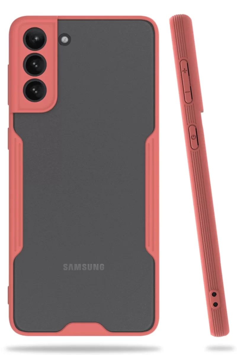 Newface Samsung Galaxy S21 Plus Kılıf Platin Silikon - Pembe