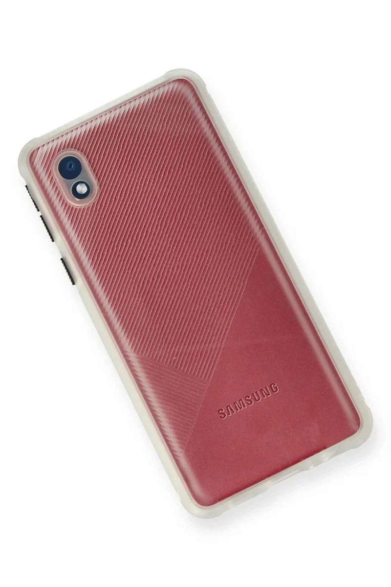 Newface Samsung Galaxy A01 Core Kılıf Miami Şeffaf Silikon - Şeffaf
