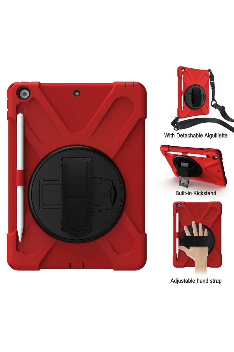 Newface iPad Air 3 10.5 Kılıf Amazing Tablet Kapak - Kırmızı