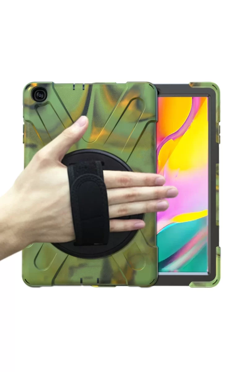 Newface Samsung Galaxy T510 Tab A 10.1 Kılıf Amazing Tablet Kapak - Kamuflaj