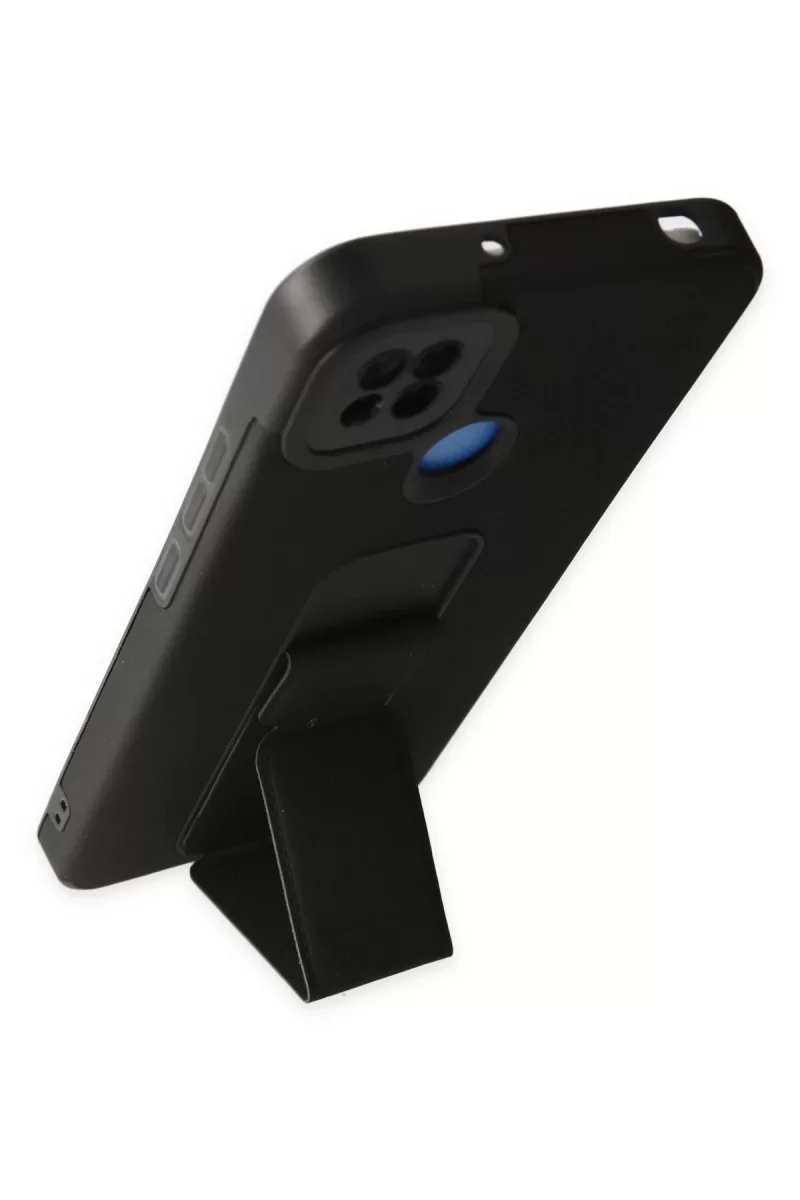 Newface Xiaomi Redmi 9C Kılıf Mega Standlı Silikon - Siyah