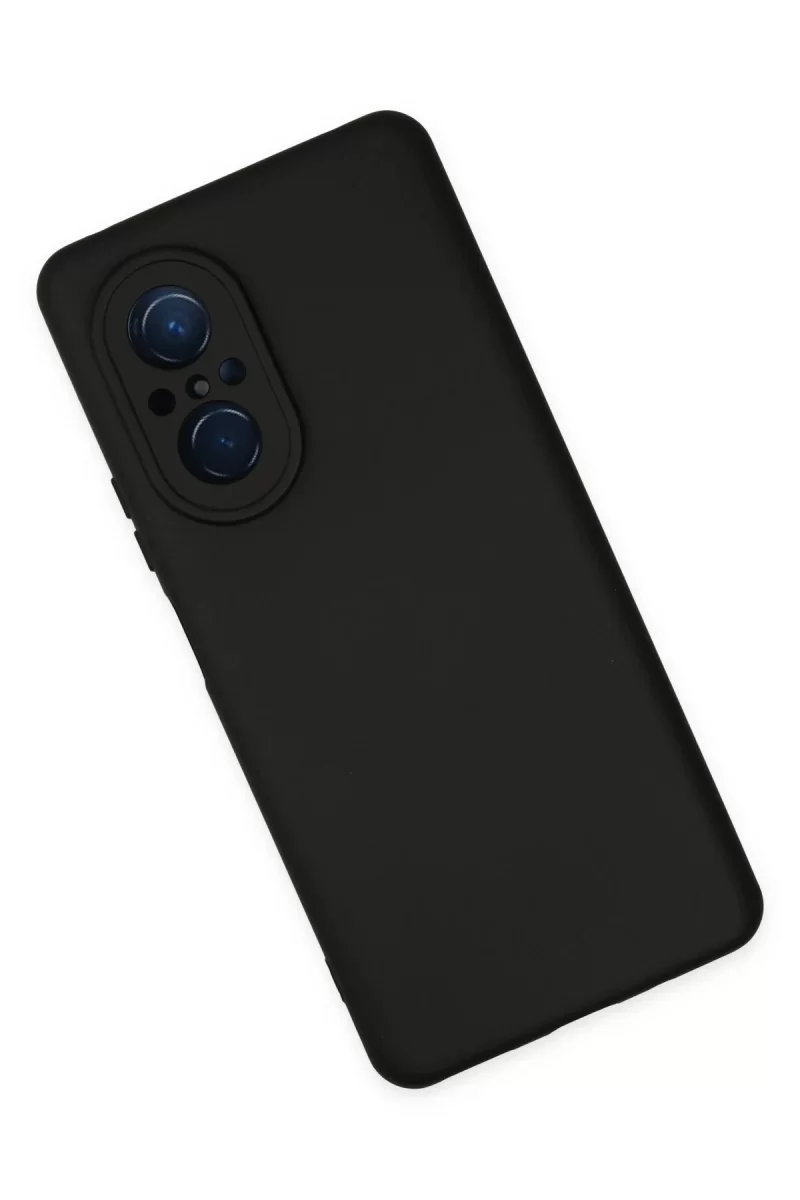 Newface Huawei Nova 9 SE Kılıf Nano içi Kadife Silikon - Siyah