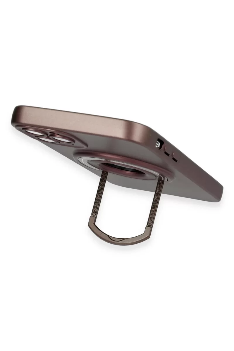 Newface iPhone 12 Pro Kılıf Lukka Magneticsafe Kapak - Kahverengi