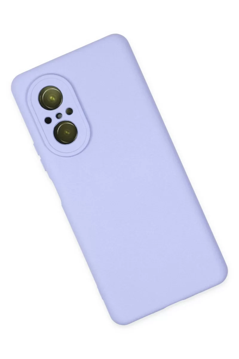 Newface Huawei Nova 9 SE Kılıf Nano içi Kadife Silikon - Lila