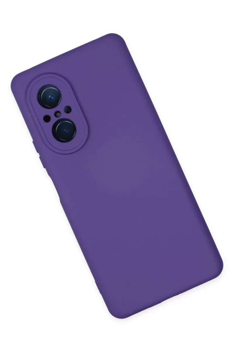 Newface Huawei Nova 9 SE Kılıf Nano içi Kadife Silikon - Mor