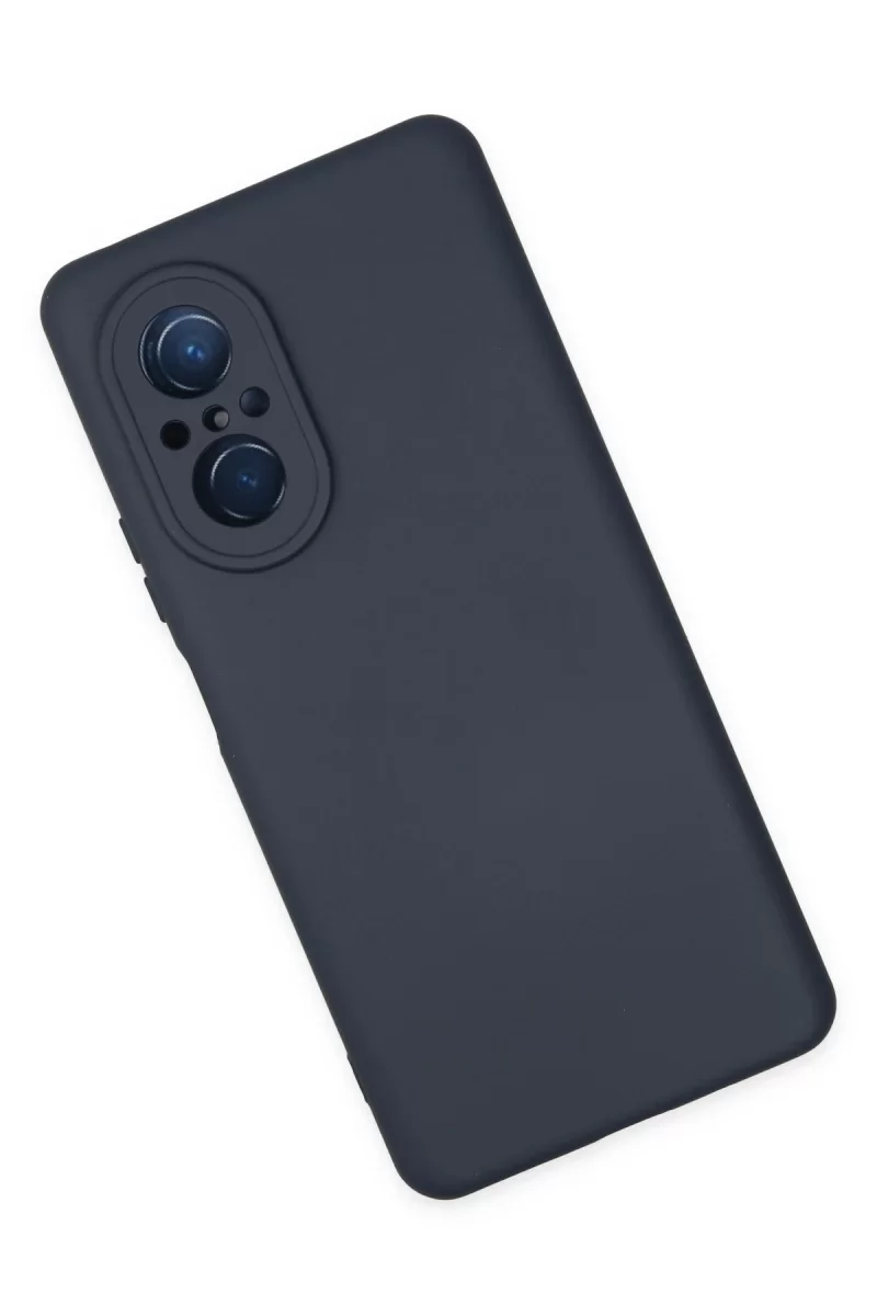 Newface Huawei Nova 9 SE Kılıf Nano içi Kadife Silikon - Lacivert