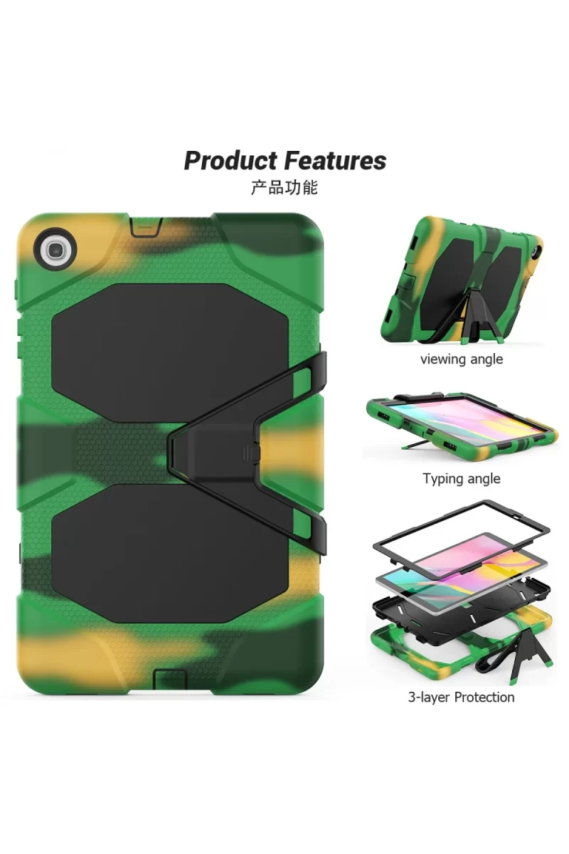 Newface Samsung Galaxy T510 Tab A 10.1 Kılıf Griffin Tablet Kapak - Kamuflaj