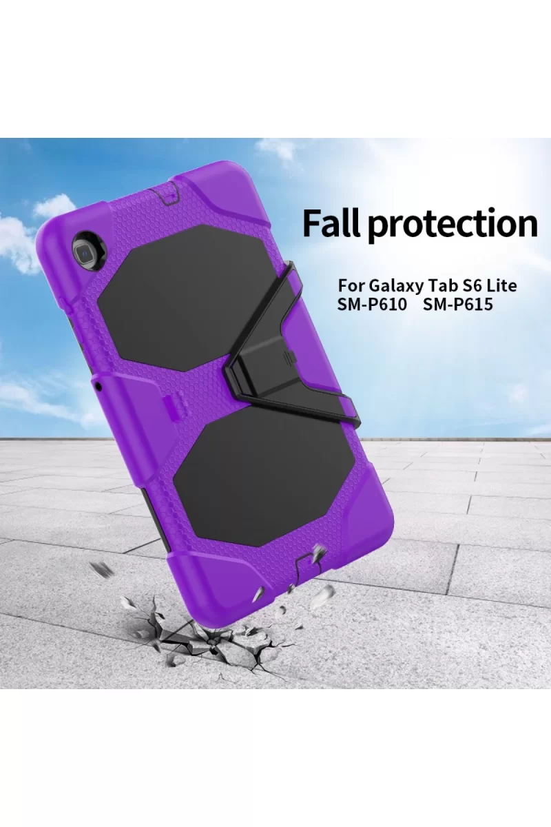 Newface Samsung Galaxy P610 Tab S6 Lite 10.4 Kılıf Griffin Tablet Kapak - Mor