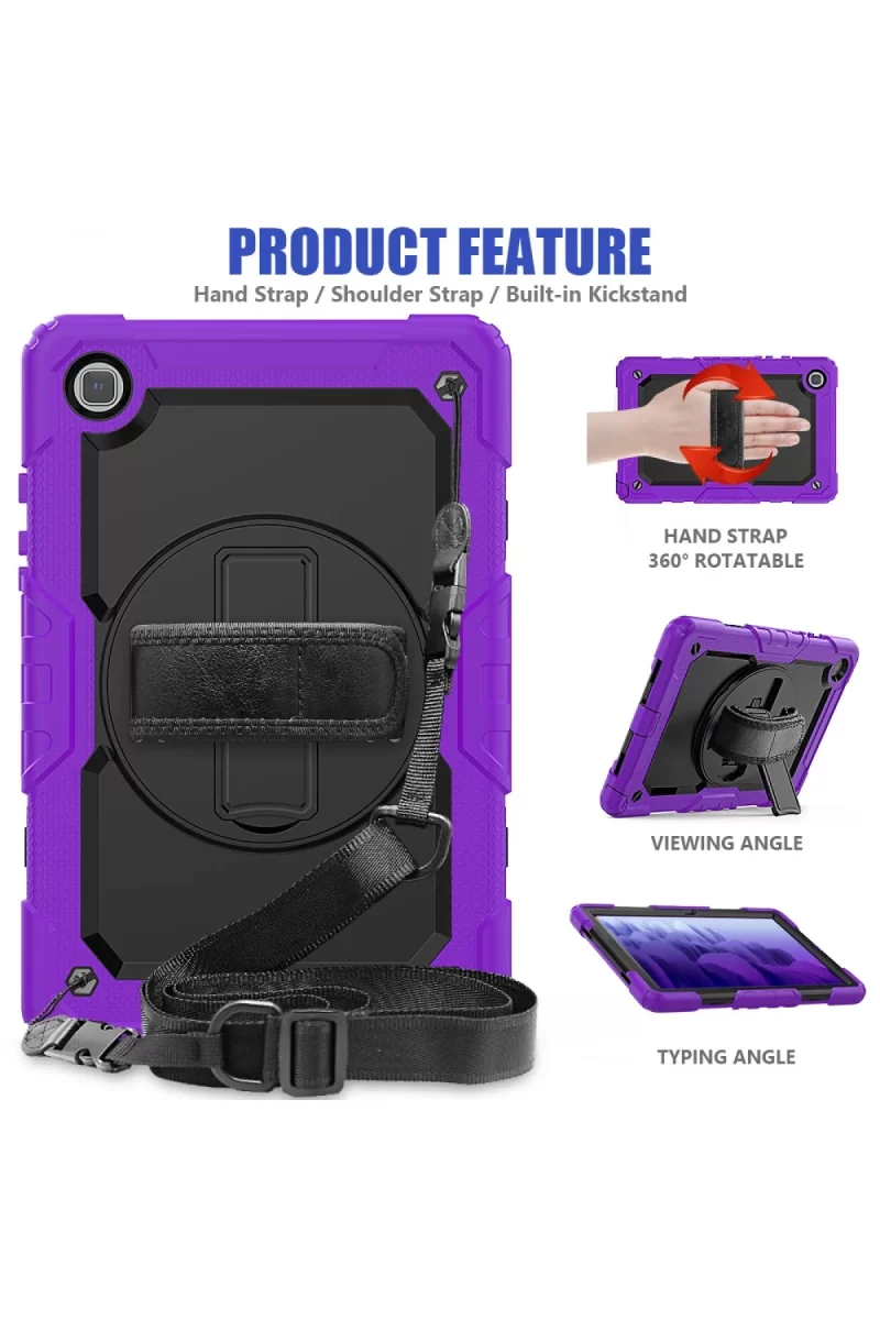 Newface Samsung Galaxy T500 Tab A7 10.4 Kılıf Pars Tablet Kapak - Mor