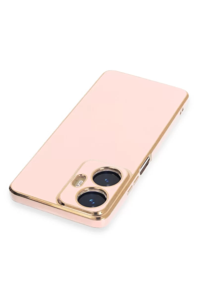 Newface Realme C55 Kılıf Volet Silikon - Pembe