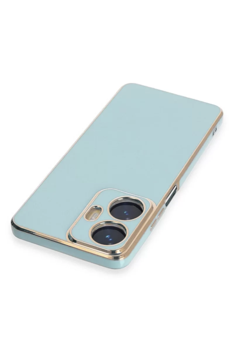 Newface Realme C55 Kılıf Volet Silikon - Açık Yeşil