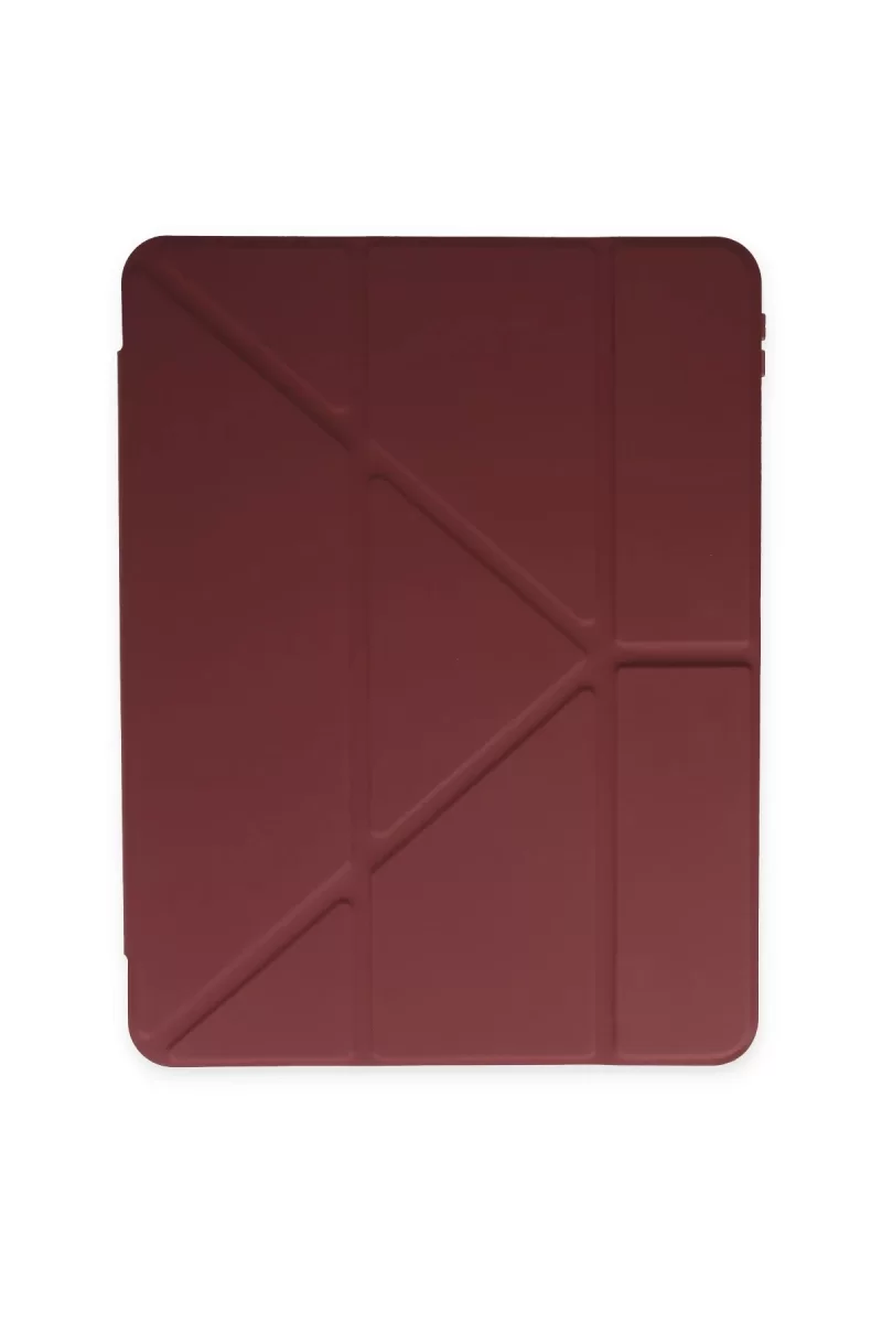 Newface Samsung Galaxy X200 Tab A8 10.5 Kılıf Kalemlikli Mars Tablet Kılıfı - Mürdüm