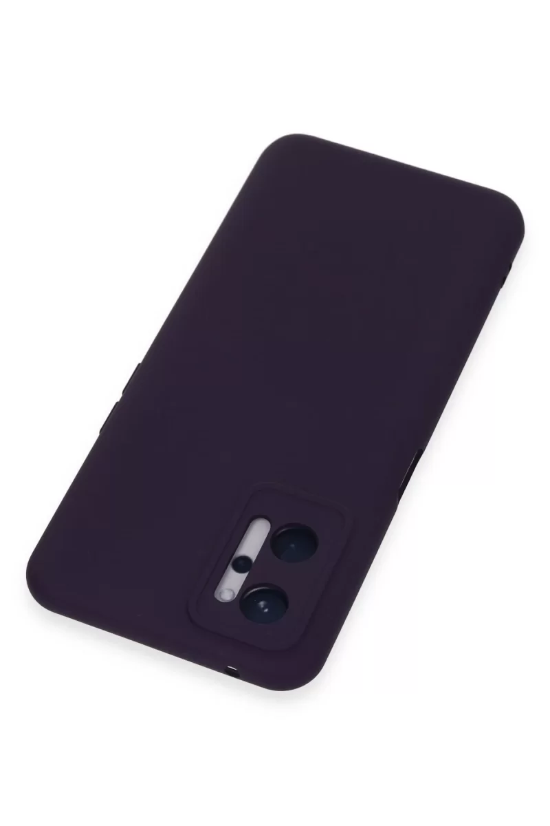 Newface Realme 9i 4G Kılıf Nano içi Kadife Silikon - Mor