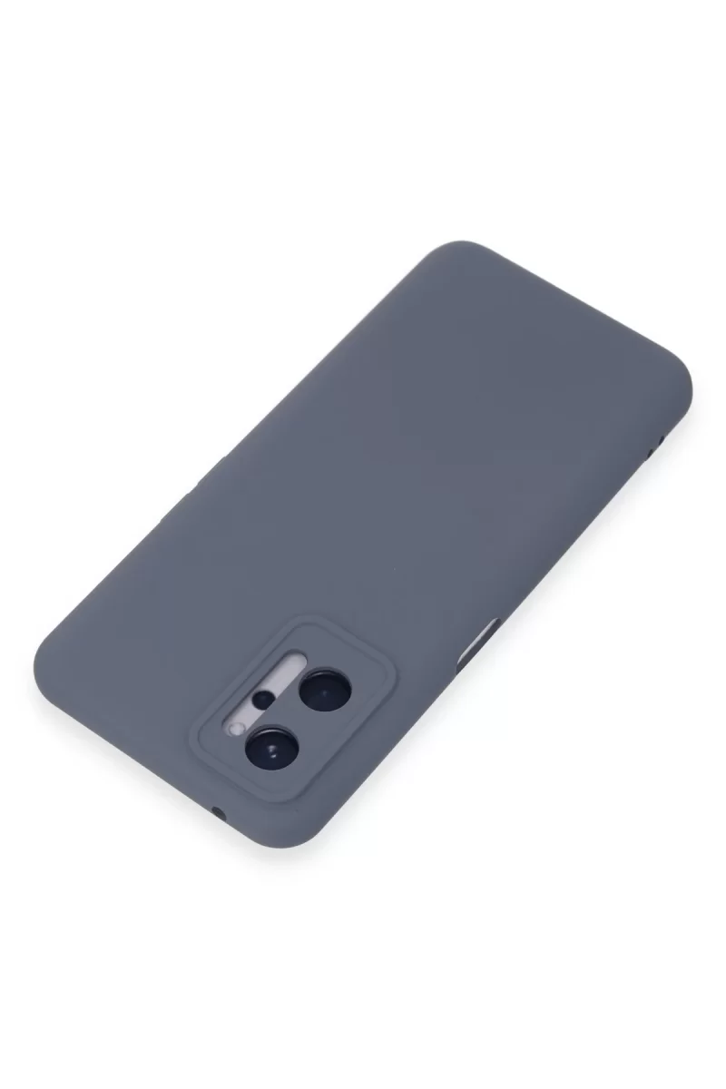 Newface Realme 9i 4G Kılıf Nano içi Kadife Silikon - Gri